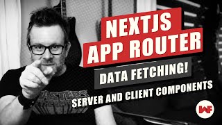 NextJS App router API Data Fetching in Server amp Client Components [upl. by Lladnew174]