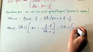 Montrer quune suite est géométrique  MATHS TERMINALE [upl. by Luben]