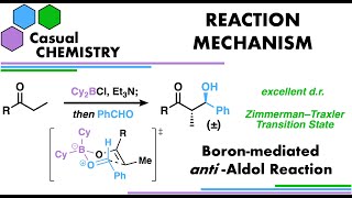 Boron Aldol Reaction  Organic Chemistry Reaction Mechanism [upl. by Ordnas302]