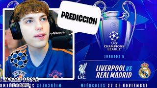 DAVOO XENEIZE ANALIZA Y HACE SU PREDICCION DE LA CHAMPIONS JORNADA 5  REAL MADRID VS LIVERPOOL [upl. by Naicul660]