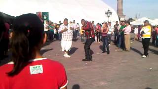 cholos bailando en la macroplaza de mty [upl. by Rehtnug]