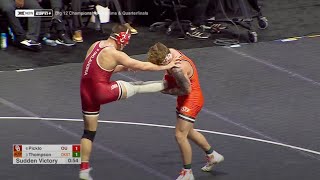 174lbs Brayden Thompson Oklahoma State vs Tate Picklo Oklahoma [upl. by Anade]