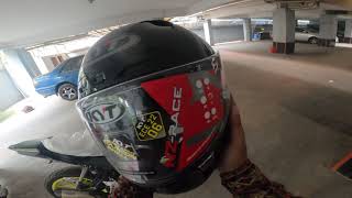 My New Helmet KYT NZ RACE CARBON  Short Review  Yamin K9 [upl. by Nwahsek]