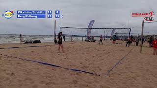 BeachvolleySM U15 Wilma Vikström amp Mira Schiöth  1314 plats [upl. by Eibrab]