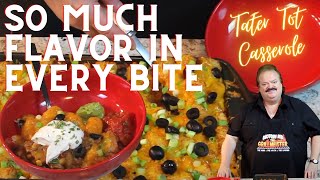 Tater Tot Casserole TexMex Style  So Much Flavor in Every Bite [upl. by Starr]