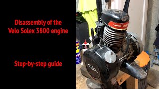 Disassembly of the Velo Solex 3800 engine [upl. by Naehs]