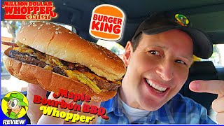 Burger King® Maple Bourbon BBQ Whopper® Review 🍔👑🍁 Million Dollar Whopper® 💰 Peep THIS Out 🕵️‍♂️ [upl. by Meihar]