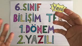 6 Sınıf Bilişim Teknolojileri 1 Dönem 2 Yazılı 💯 üzerinden [upl. by Tannie618]