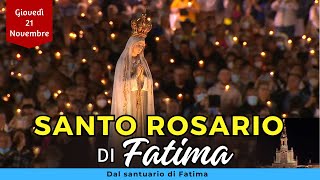 Santo Rosario di Fatima  Oggi Giovedì 21 Novembre 2024  Misteri Luminosi [upl. by Cesar]