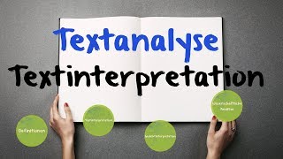 Textanalyse  Textinterpretation ✅ Anleitung amp Defintionen [upl. by Bradeord231]