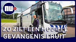 Justitie geeft kijkje in grootste mobiele gevangenis van Europa  NUnl [upl. by Holcomb]