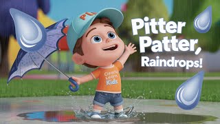 Pitter Patter Raindrops  Fun Kids Rain Rhyme amp Song  Clearly Learn Kids [upl. by Ysteb]