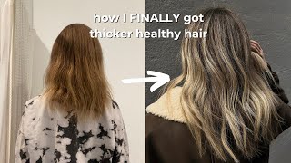 my current hair care routine for fine dry hair  How I FINALLY got thick healthy hair [upl. by Eentihw]