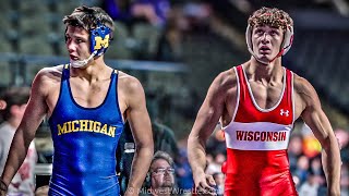 165 – Beau Mantanona G of University of Michigan vs Dean Hamiti R of University of Wisconsin [upl. by Nnyrat]