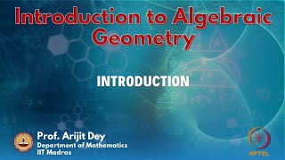 Introduction To Algebraic Geometry  Course Introduction [upl. by Sirdna]