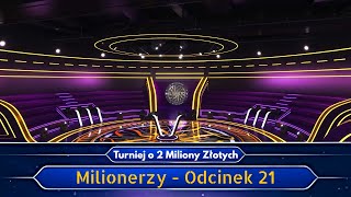 Milionerzy Turniej o 2 Miliony Złotych  Odcinek 21  PREMIERA SEZONU [upl. by Gabriel]