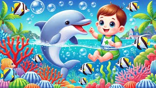 Baby and Dolphins Joyful Journey Underwater 🐬  Childrens Music [upl. by Markos]