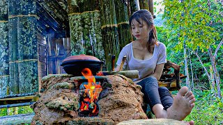 Full video 150 days  Bushcraft skills and foraging wild food in the rainforest  survival shelter [upl. by Mace306]