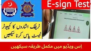 How To Pass E Sign Test Driving License [upl. by Gorrono921]