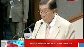 BP LIVE Sen Juan Ponce Enrile iginiit na hindi siya ang utak ng pork barrel scam [upl. by Bixler]