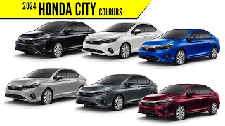 2024 Honda City All Color Options  JMSpec  Images  AUTOBICS [upl. by Cherlyn812]