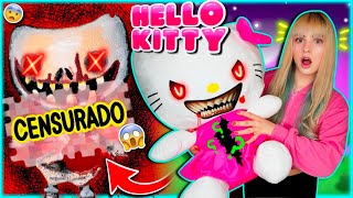 🚫 ABRO MUÑECA HELLO KITTY ATERRADORA 😱😈 Le quité la cara y es HORRIBLE 😭 [upl. by Ocinom]