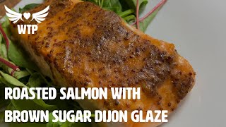 3ingredients PCOSfriendly and delicious Roasted Salmon w Brown Sugar Dijon Glaze  We the PCOS [upl. by Eillit]