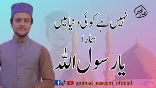 Nahi Ha Koi Dunia Ma Hamara Ya Rasool Allah  Ammad Naseem  Hearttouching klam [upl. by Nari]