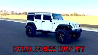 2018 Wrangler 22x14 Fuel wheels 37 inch tires Pro Comp 35 inch [upl. by Keeley83]