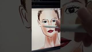 How to draw fashion illustration ✍🏻🎨 fashionillustration [upl. by Benjamen354]