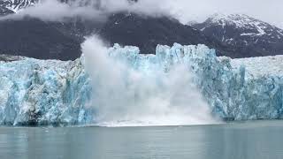 Glacier Calving at Dawes Glacier Endicott Arm Alaska [upl. by Gal]