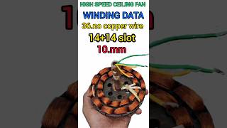 Ceiling fan winding data। safalelectrical ceilingfan [upl. by Giana]