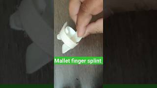 MALLET FINGER SPLINTORTHO SPORTS INJURY sports injury cricket medical fracture [upl. by Thenna637]