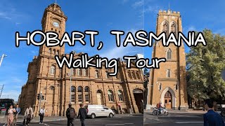 Hobart Tasmania Australia city walking tour [upl. by Teraj435]