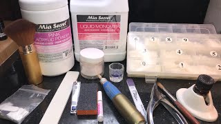 Acrylic Nails For Beginners  Supplies Needed To Do Nails [upl. by Skiba50]