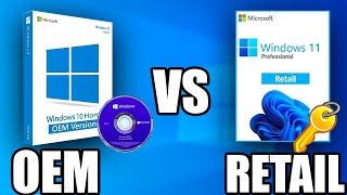 WINDOWS OEM VS WINDOWS RETAIL QUAL É A DIFERENÇA [upl. by Acnairb]