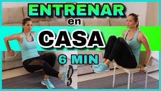 EJERCICIOS EN CASA PARA BAJAR DE PESO  ADELGAZAR TODO EL CUERPO EN 6 MIN  NatyGlossGym [upl. by Nohsar]