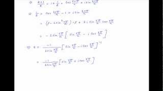 Find roots of znz1n and show that points which represent them are collinear [upl. by Schwing]