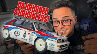 Conversione da BRUSHED a BRUSHLESS Mettiamo il TURBO alla Lancia DELTA [upl. by Netsua]