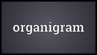 Organigram Meaning [upl. by Laband]