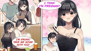 Manga Dub The TSUNDERE takes me home and the next day claims that shes pregnant RomCom [upl. by Neelrahc]