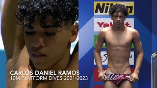 10 Meters Platform Dives of CARLOS DANIEL RAMOS of CUBA 🇨🇺 20212023  Cuban Promissong Diver [upl. by Daniele]