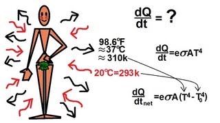 Physics 24 Heat Transfer Radiation 26 of 34 Heat Radiation From The Skin [upl. by Navonod]