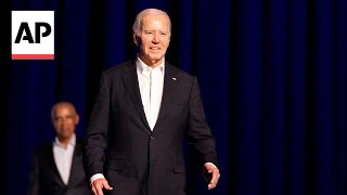 Video circulating on social media claims Biden froze up onstage [upl. by Ocirema]