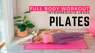 40 Minute Body Sculpt Pilates with No Equipment  Intermediate Pilates  At Home Workout [upl. by Dwight]