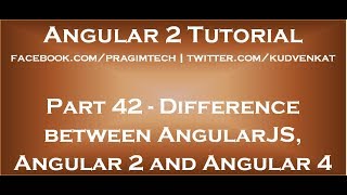 Difference between AngularJS Angular 2 and Angular 4 [upl. by Yanat]