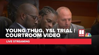 Young Thug YSL trial live stream  Thursday September 12 [upl. by Ecinahs]