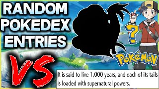 We Pick Pokemon Based off RANDOM POKEDEX Entries Then we fight [upl. by Anaihs]