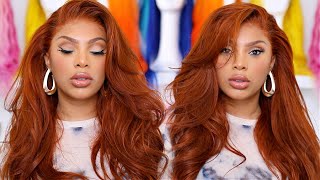 FROM BLACK TO GINGER HAIR TUTORIAL  WIG TRANSFORMATION [upl. by Cassandre]