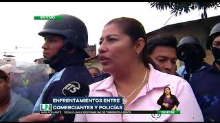 Comerciantes del cantón Durán realizan una protesta [upl. by Sillihp209]